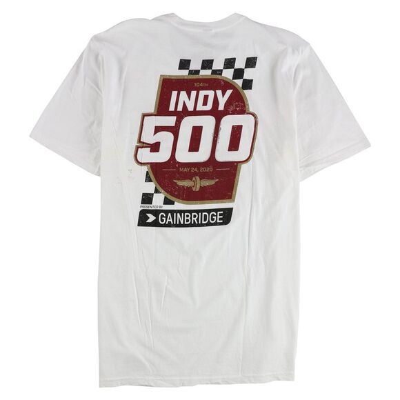 Indy 500 Mens White Event Graphic T-Shirt, white, XL - Picture 2 of 2